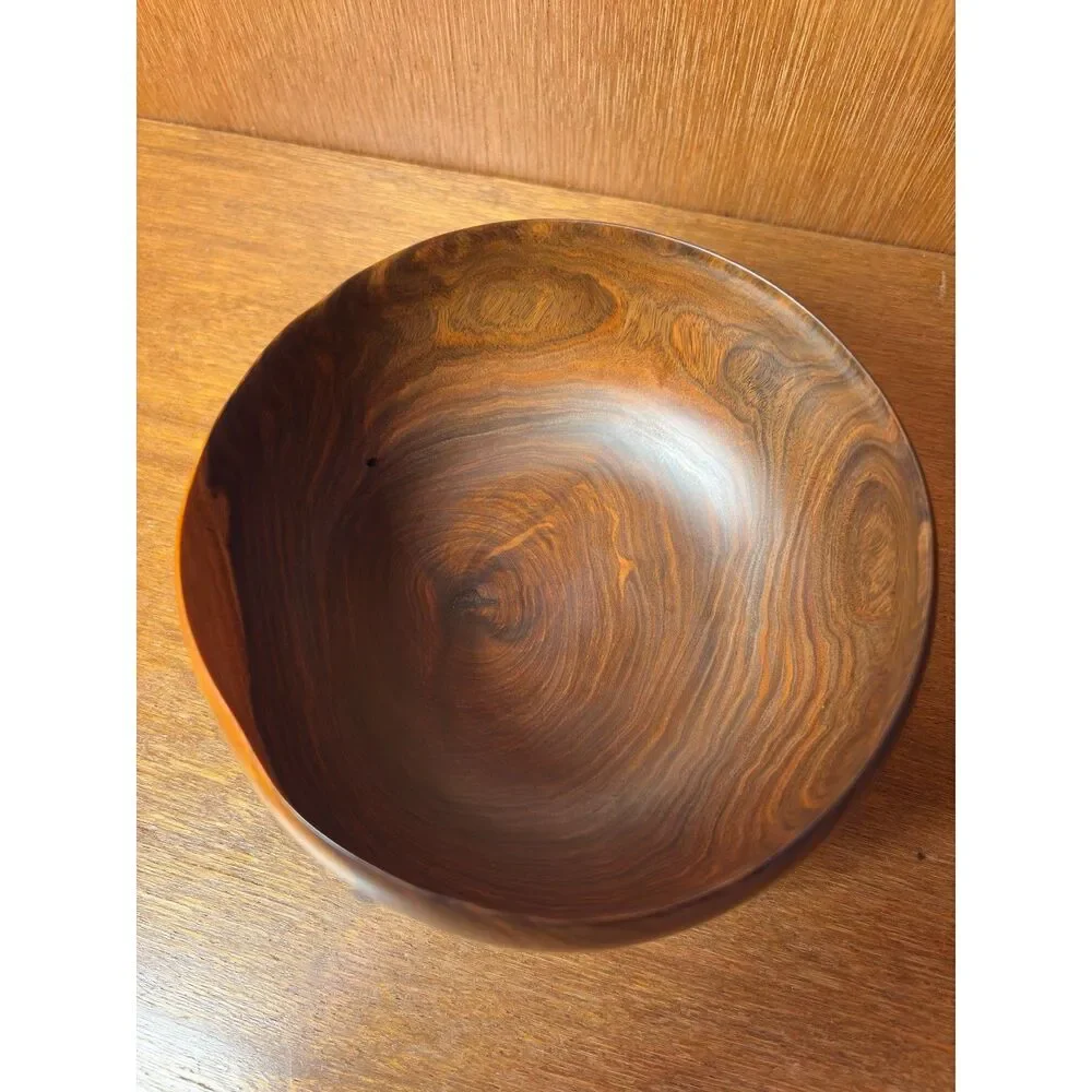 Vintage Barry Biesanz Woodworks Set of 3 Cocobolo Turned Wood Bowls